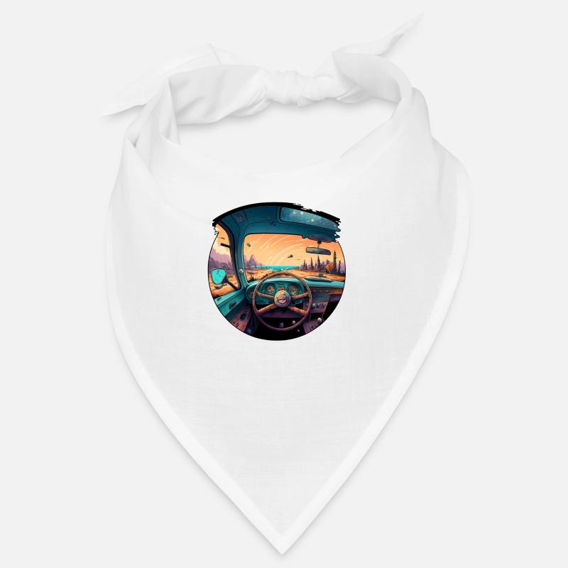 interior car dashboard - Bandana - Weiß