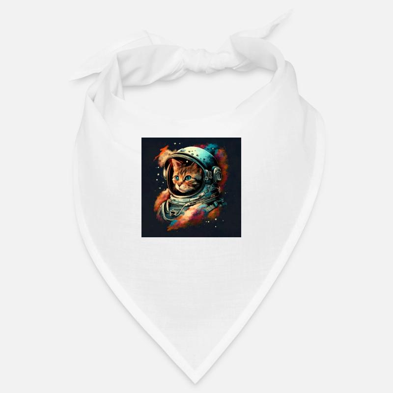 Kosmische Katze im Aetherpunk-Stil Bandana