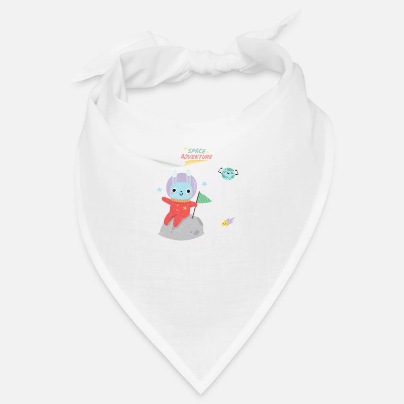 Lapin de l’espace - Bandana - blanc