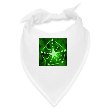 GRÜNER STERN - Bandana - Weiß - Vorne
