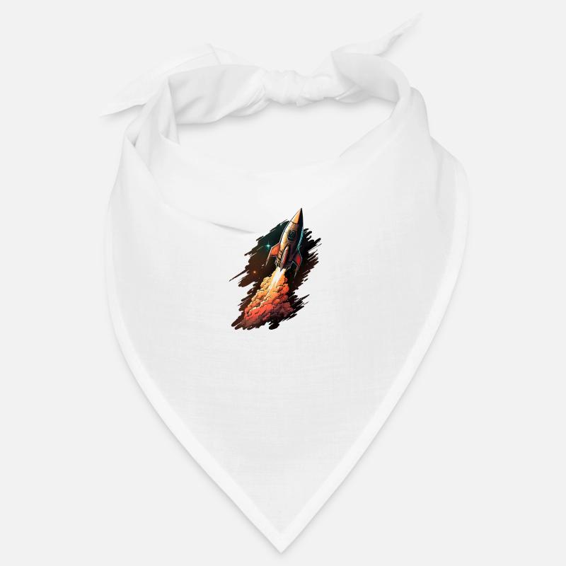 Retro Space Rocket Bandana