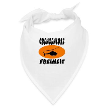 Hubschrauber - Bandana - Weiß - Vorne