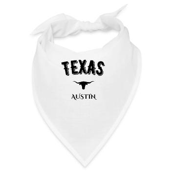 Texas Austin - Bandana - Weiß - Vorne