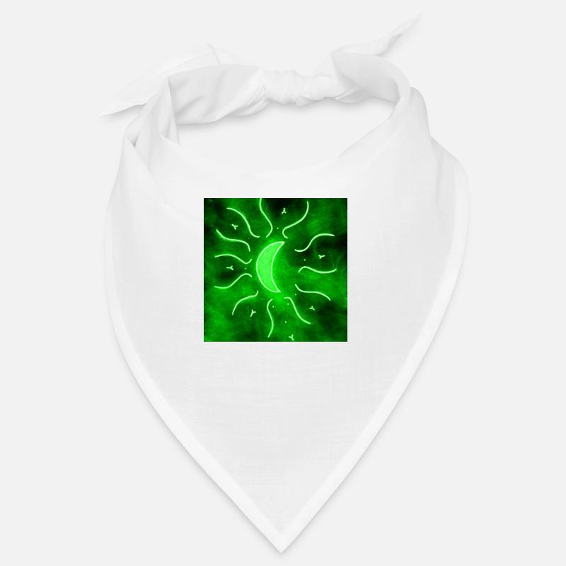 GREEN MANDALA MOON Bandana