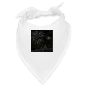 UMGEKEHRTE SONNE UND PYRAMIDEN - Bandana - Weiß - Vorne