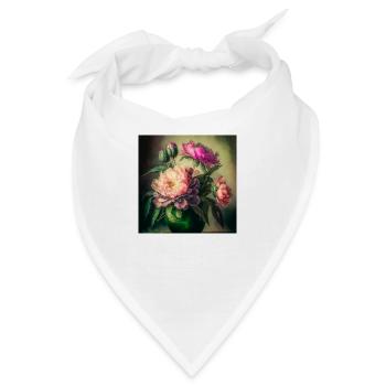 Floral Design 12 - Bandana - Weiß - Vorne