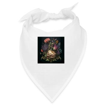 Floral Design 17 - Bandana - Weiß - Vorne