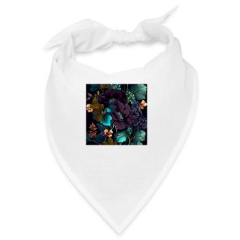 Floral Design 9 - Bandana - Weiß - Vorne