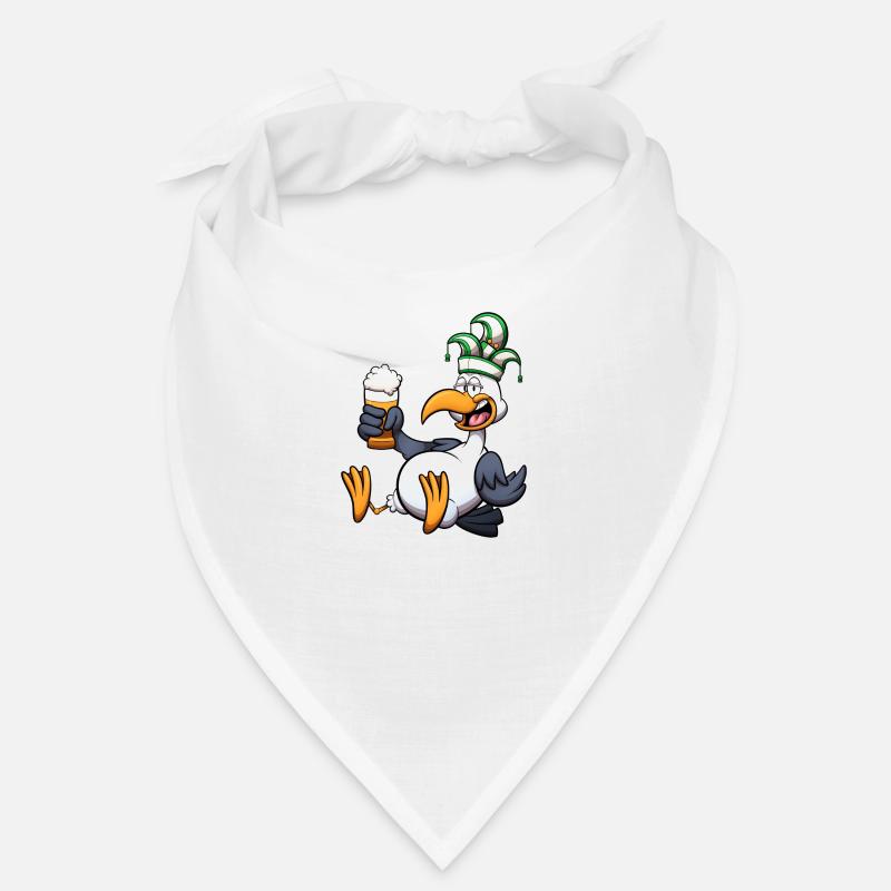 Mouette de carnaval hollandais avec bière Bandana