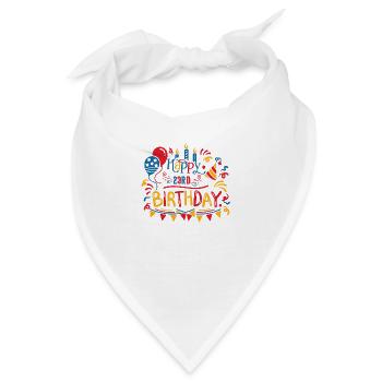 Alles Gute zum 23. Geburtstag Dreiundzwanzigste 23-jährige Geschenke - Bandana - Weiß - Vorne