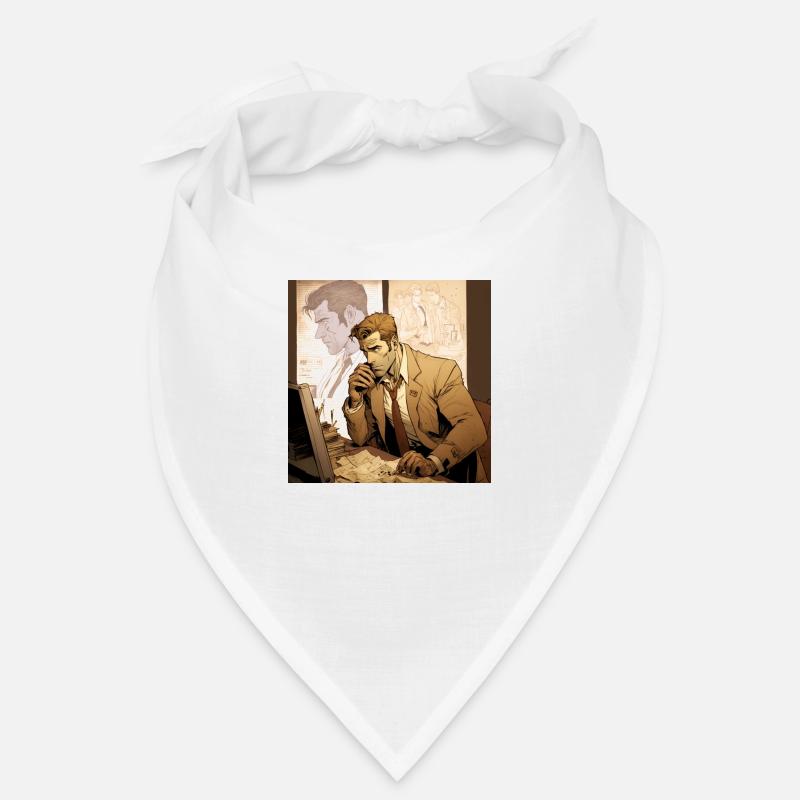 Image comique d’un espion espionnant John Constantine - Bandana - blanc