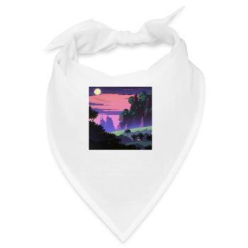 Verzauberte Natur - Bandana - Weiß - Vorne