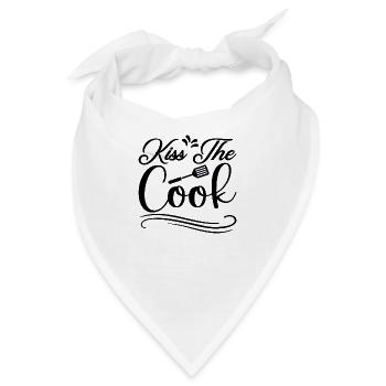 Kiss the Cook - Bandana - Weiß - Vorne