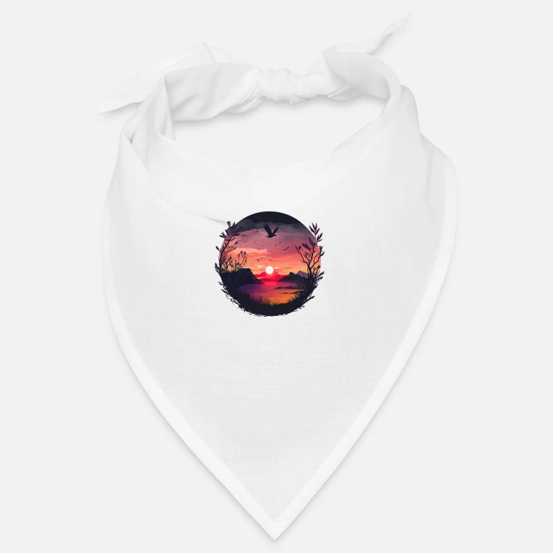 Sunset Birds Bandana