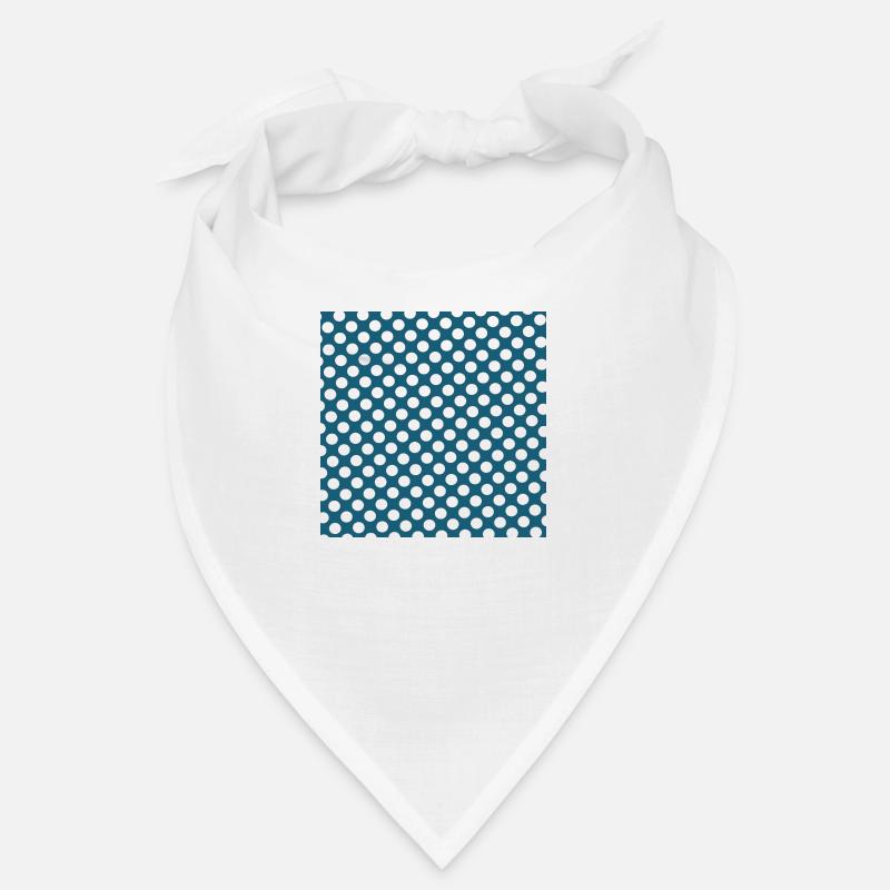 Polka dot blue background dot pattern blue white Bandana