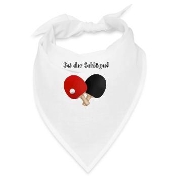 Sei der Schläger Shirt max - Bandana - Weiß - Vorne