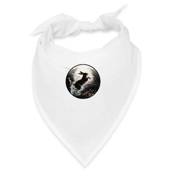 Wasserkaninchen Chinesisches Neujahr Druckweg - Bandana - Weiß - Vorne