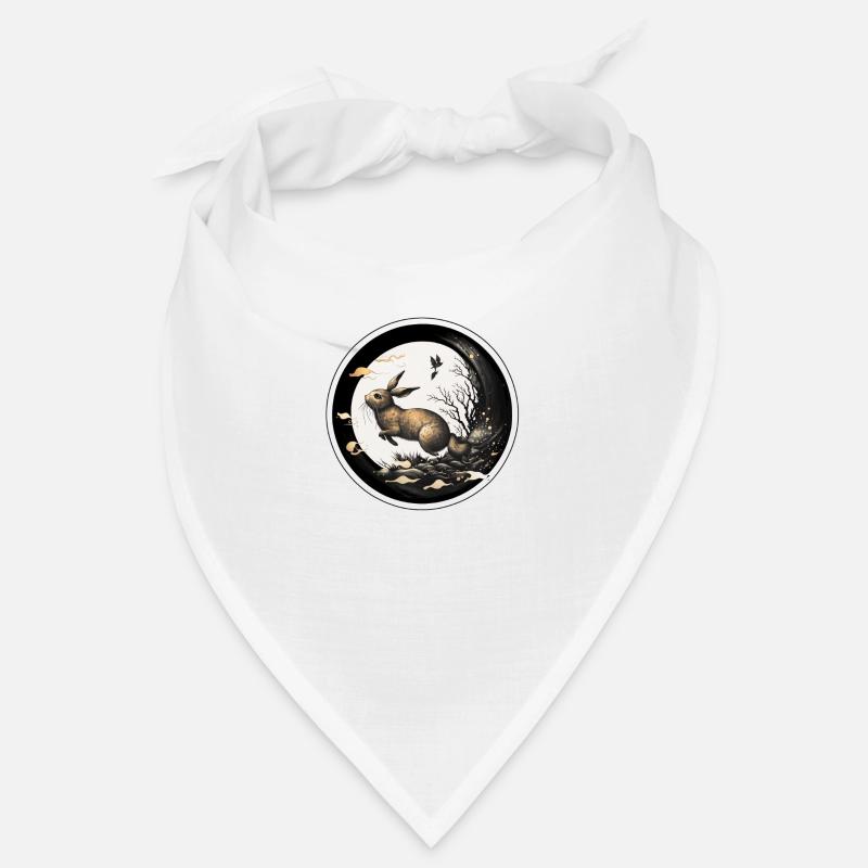 A hare jumps into a puddle Bandana