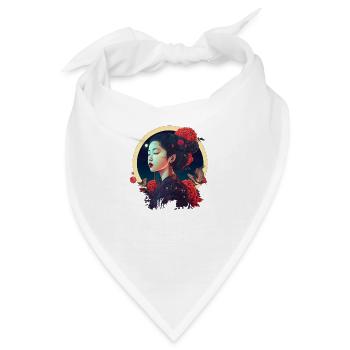 Geisha - Bandana - Weiß - Vorne