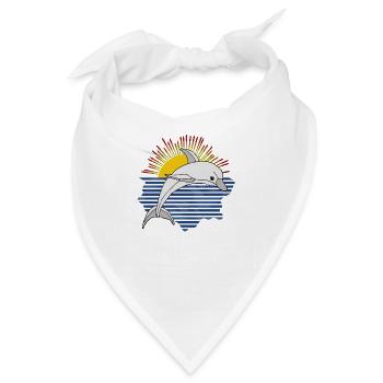 Delfin - Bandana - Weiß - Vorne