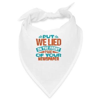 SETZEN SIE WELIED AUF DIE TITELSEITE IHRER ZEITUNG - Bandana - Weiß - Vorne