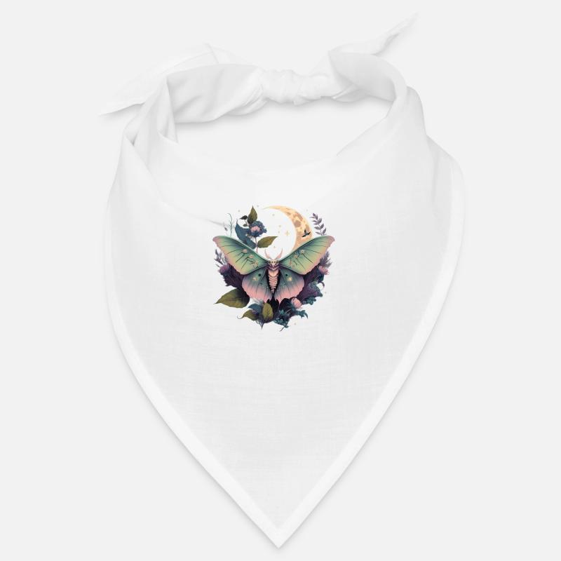 Mitternachtsmotte - Bandana - Weiß