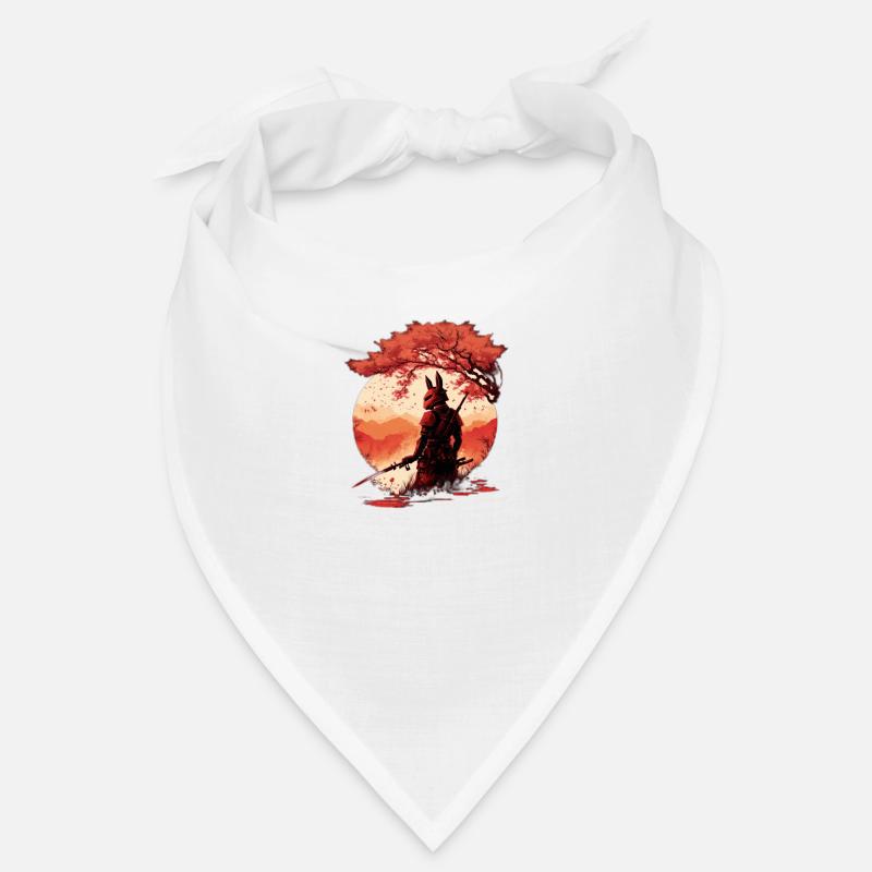Samurai Warrior - Sakura Tree Digital Art Bandana