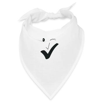 Feines Lächeln Feines Gesicht A03. - Bandana - Weiß - Vorne