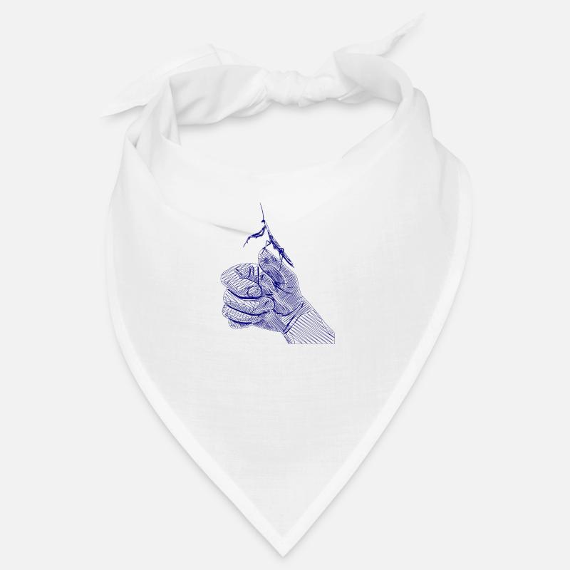 Gottesanbeterin Linen Kunst Design Bandana