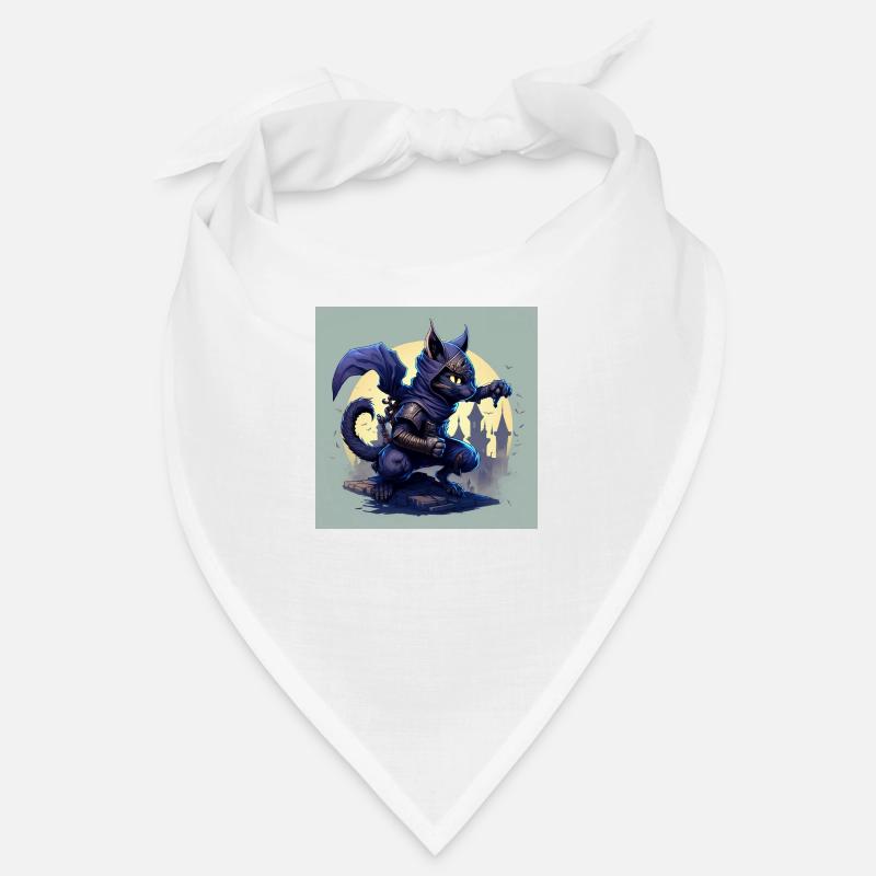 ninja chat - Bandana - blanc