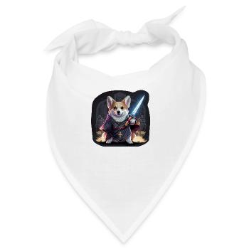 CorgiKreuz-Ritter - Bandana - Weiß - Vorne