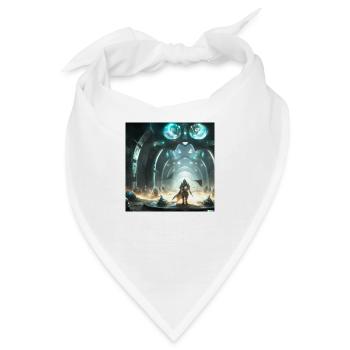 Sci-fi kampf digital art - Bandana - Weiß - Vorne