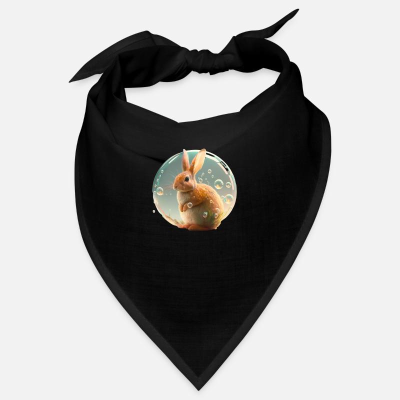 Super cute rabbit that plays with soap bubbles Bandana