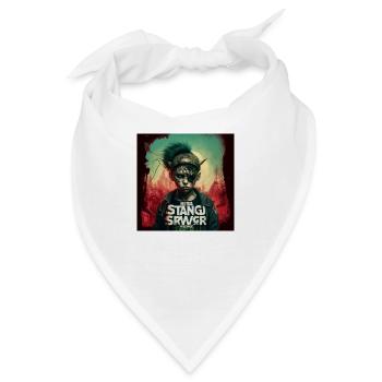 strange new world im Cyber Punk - Bandana - Weiß - Vorne