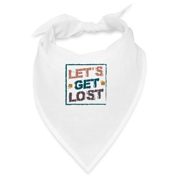 Let´s get Lost - Bandana - Weiß - Vorne