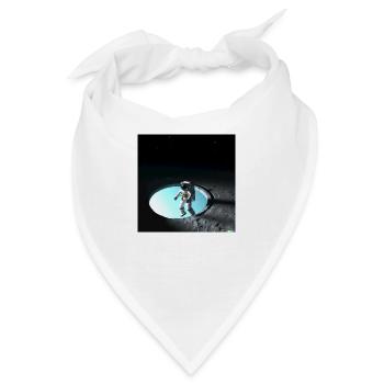 Astronaut in beiden Sphären - Bandana - Weiß - Vorne