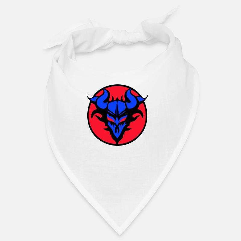 Dämonisch teuflisches Wappen - Bandana - Weiß