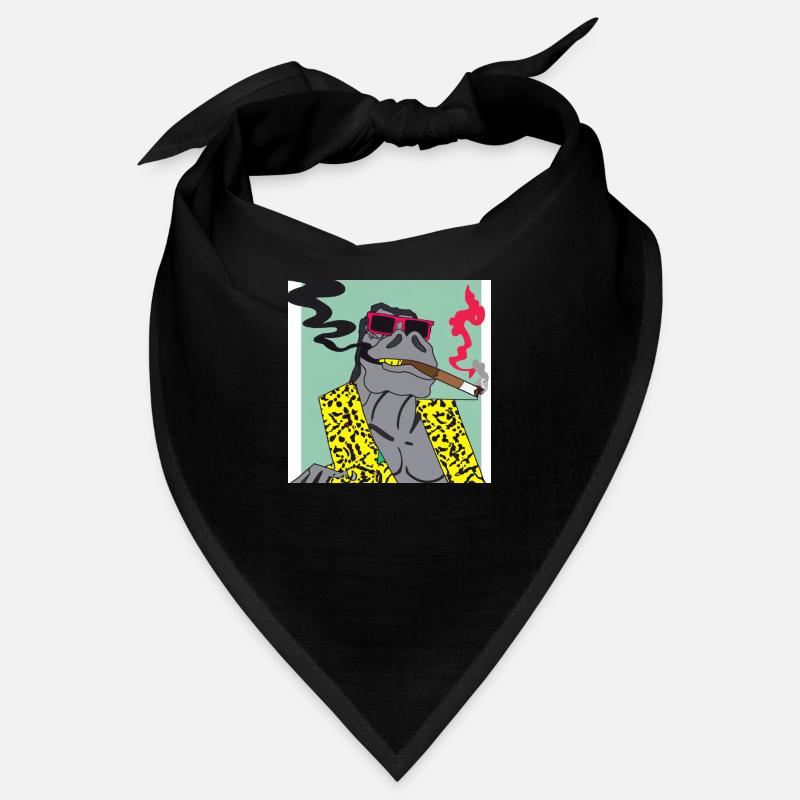 Cool Dino smoking a cigar gift Bandana