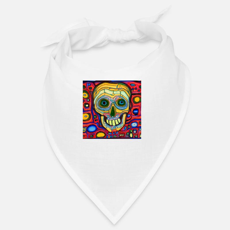 Colored background with skull Bandana