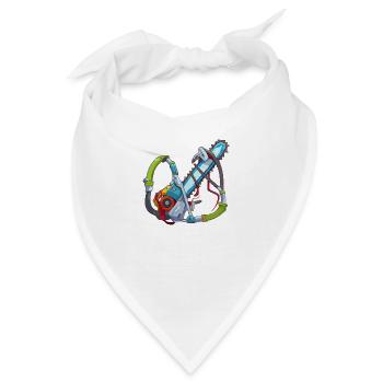 Die Motorsäge - Bandana - Weiß - Vorne