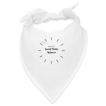 Social Media Verweigerer - Bandana - Weiß - Vorne