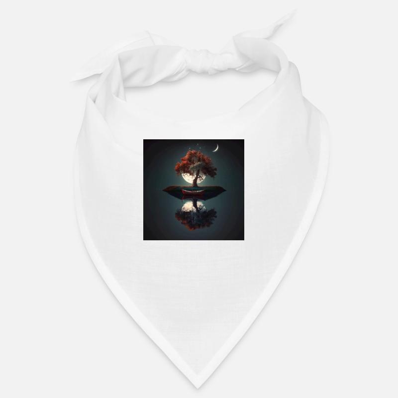 Verträumte Insel bei Nacht Bandana