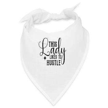 This Lady Likes to Hustle - Bandana - Weiß - Vorne