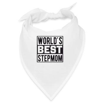 World´s Best Stepmom - Bandana - Weiß - Vorne