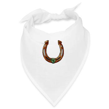 Hufeisen - Bandana - Weiß - Vorne