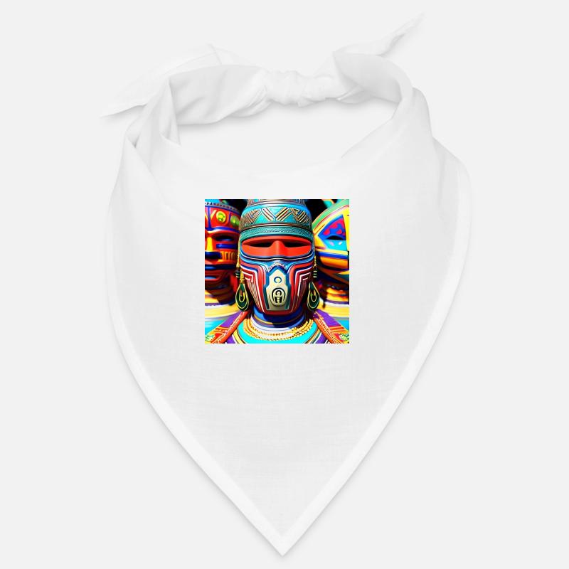 Abstrakte Kunst eines Kopfes 2 Bandana