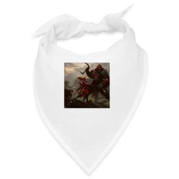 Orc vs. Frau - Bandana - Weiß - Vorne