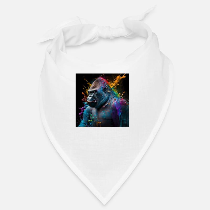 Farbiger Gorilla, einzigartiges Design Bandana