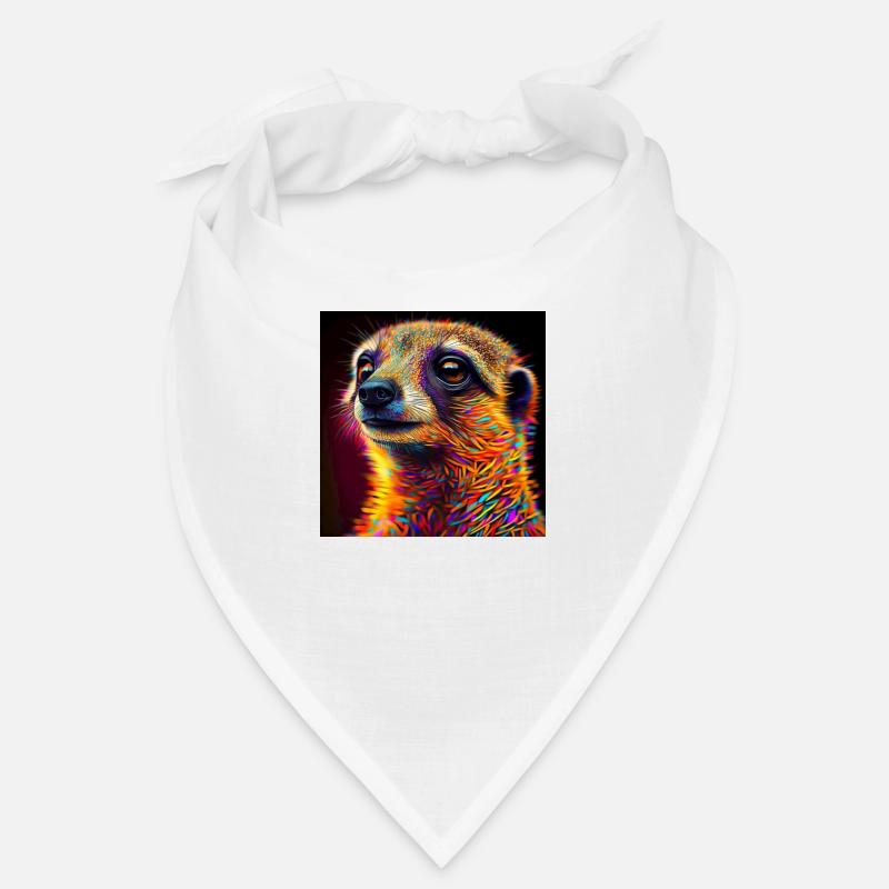 Farbiges Erdmännchen, einzigartiges Design Bandana