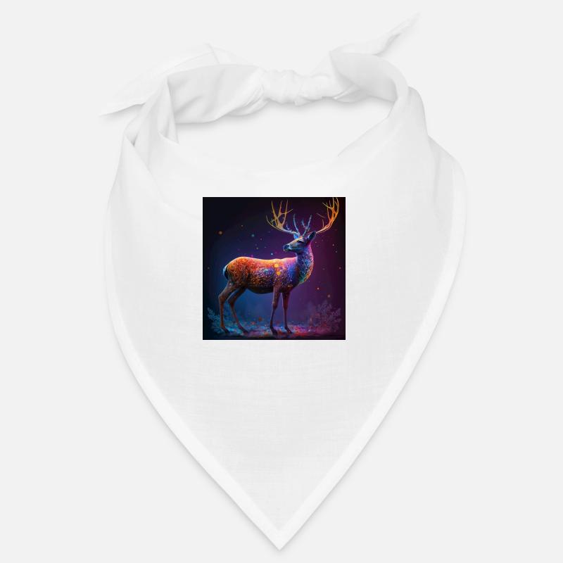 Farbiges Reh, einzigartiges Design Bandana